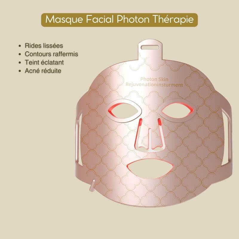 Masque LED de Rajeunissement - Thérapie Photonique – Photon Skin- Masque de Luminothérapie de nouvelle génération