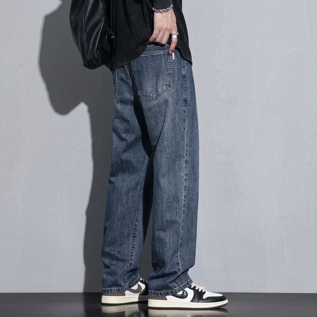Jean baggy homme coupe ample, poches pratiques