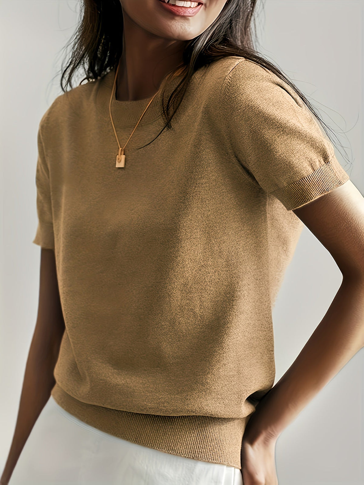 Ines Paris | Pull femme fin manches courtes pour l'été