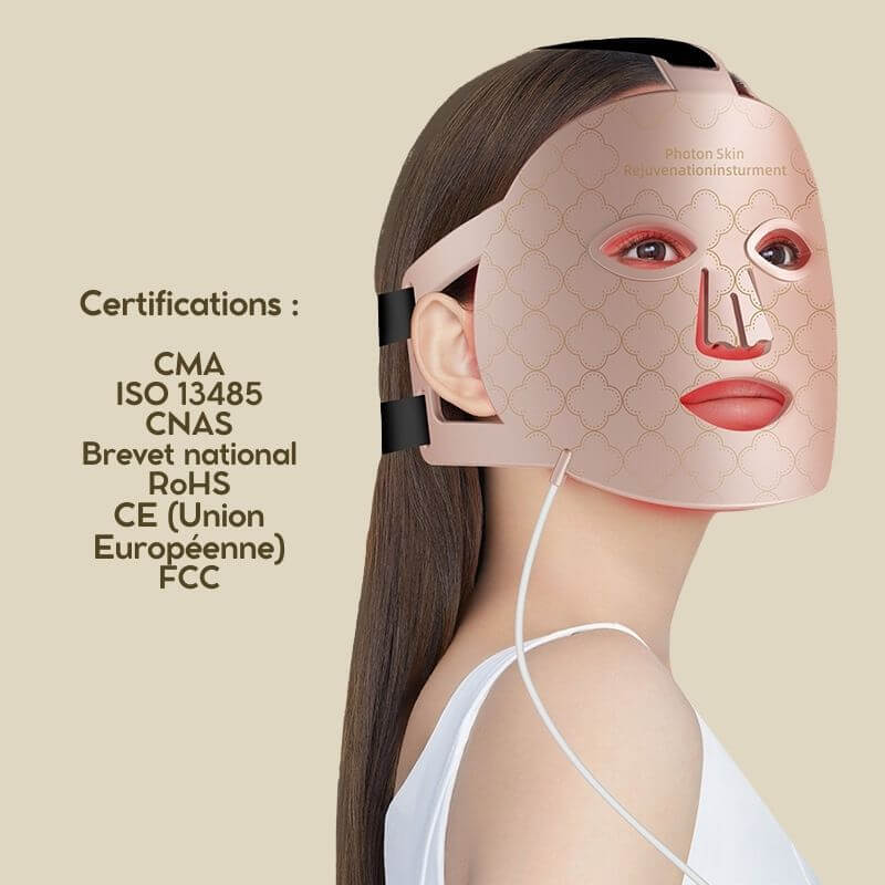 Masque LED de Rajeunissement - Thérapie Photonique – Photon Skin- Masque de Luminothérapie de nouvelle génération
