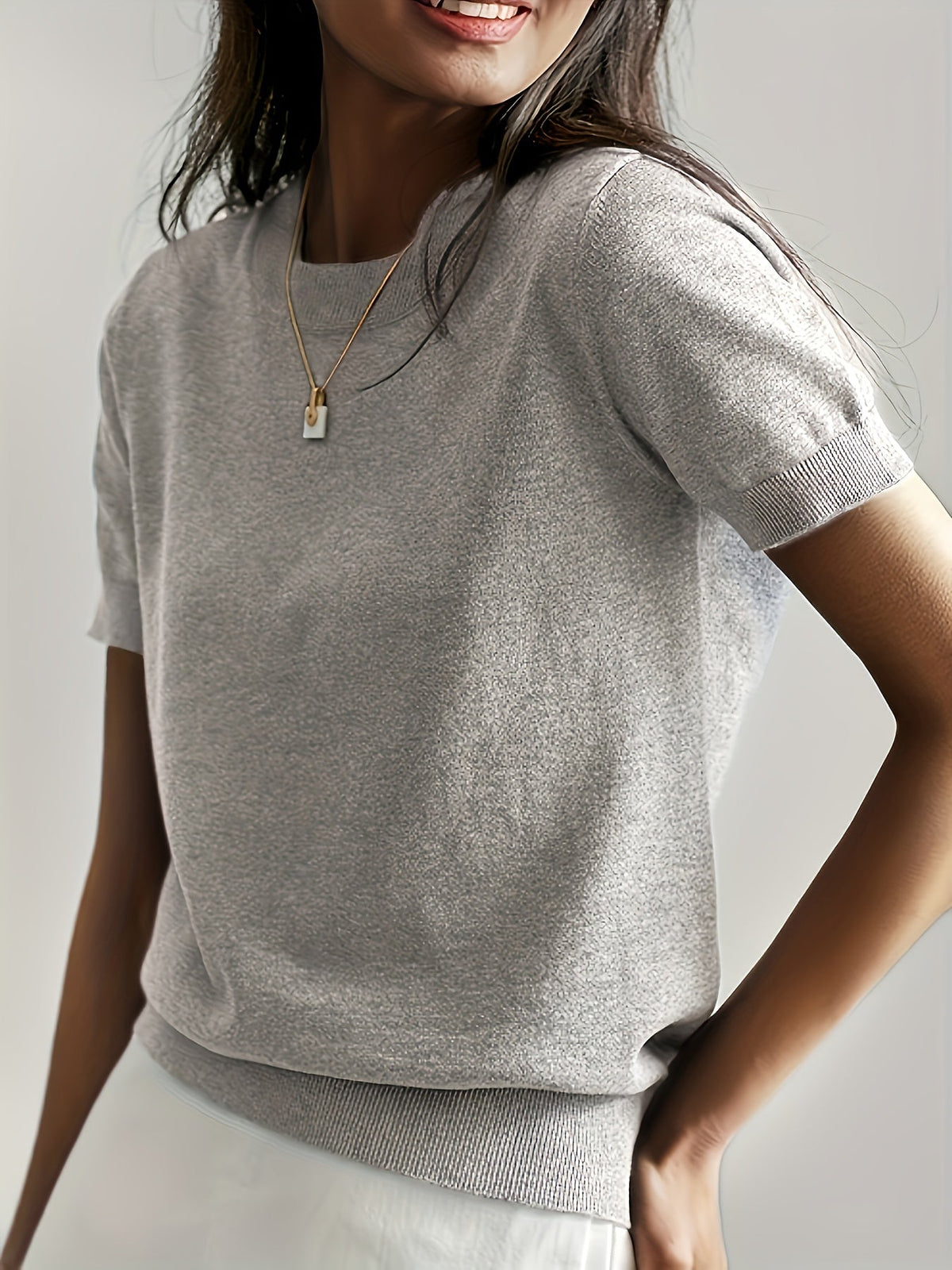 Ines Paris | Pull femme fin manches courtes pour l'été