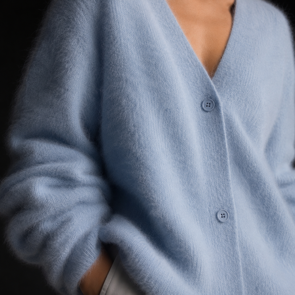 Ines Paris | Cardigan femme effet cachemire à boutons