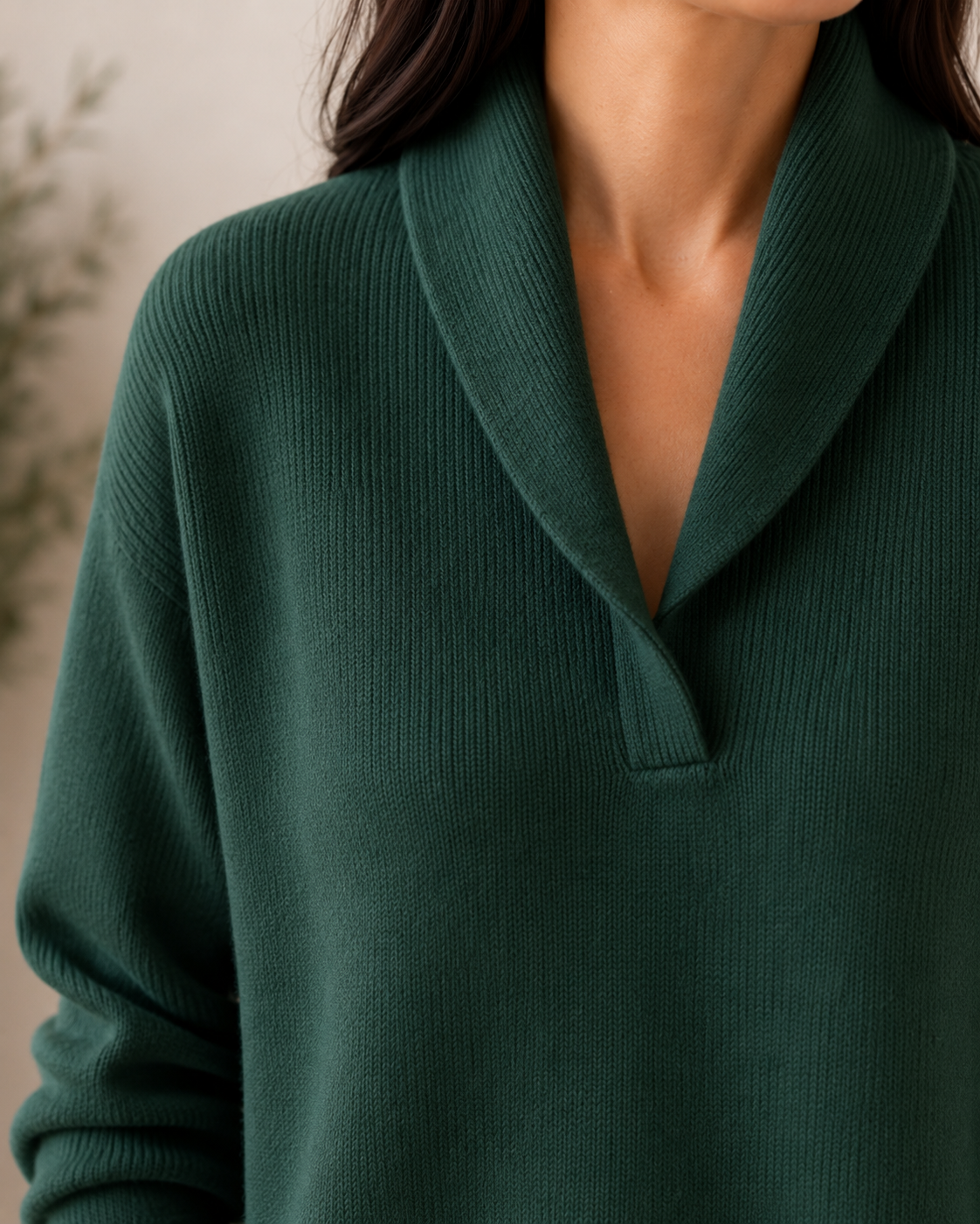 Ines Paris | Pull Col V Femme en Maille Coupe Ample