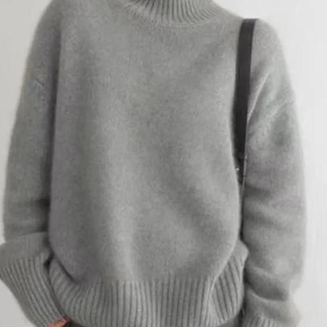 Ines Paris | Pull Col Roulé Oversize Femme Toucher Cachemire