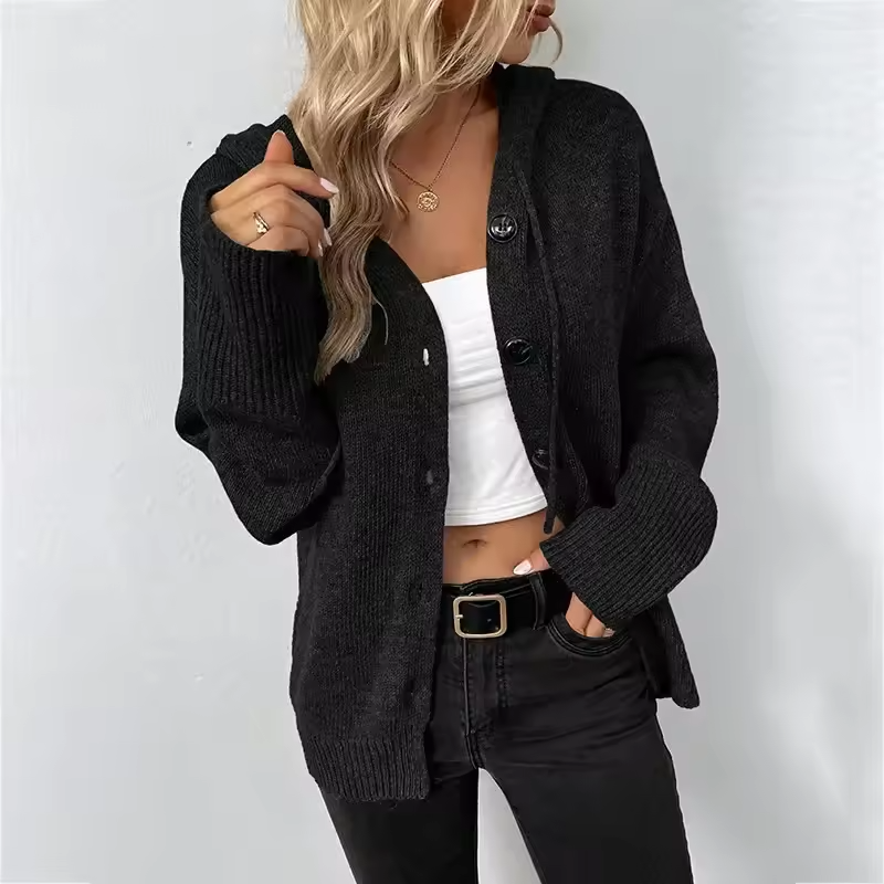 Ines Paris | Cardigan femme en maille côtelée coupe ample