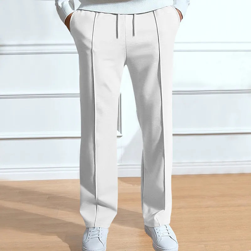 Pantalon slim homme, taille élastique à cordon
