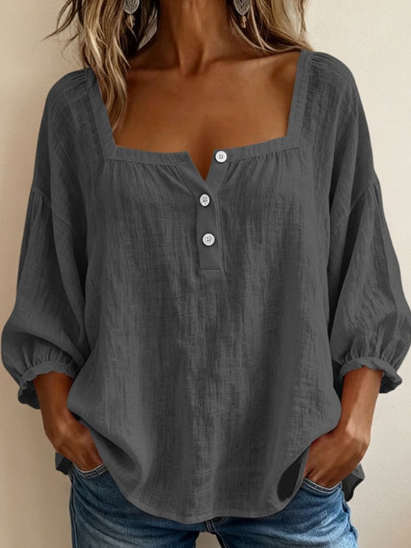 Ines Paris | Blouse femme effet lin légère pour l'été
