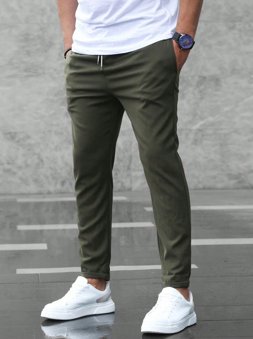 Pantalon homme confortable extensible, coupe moderne