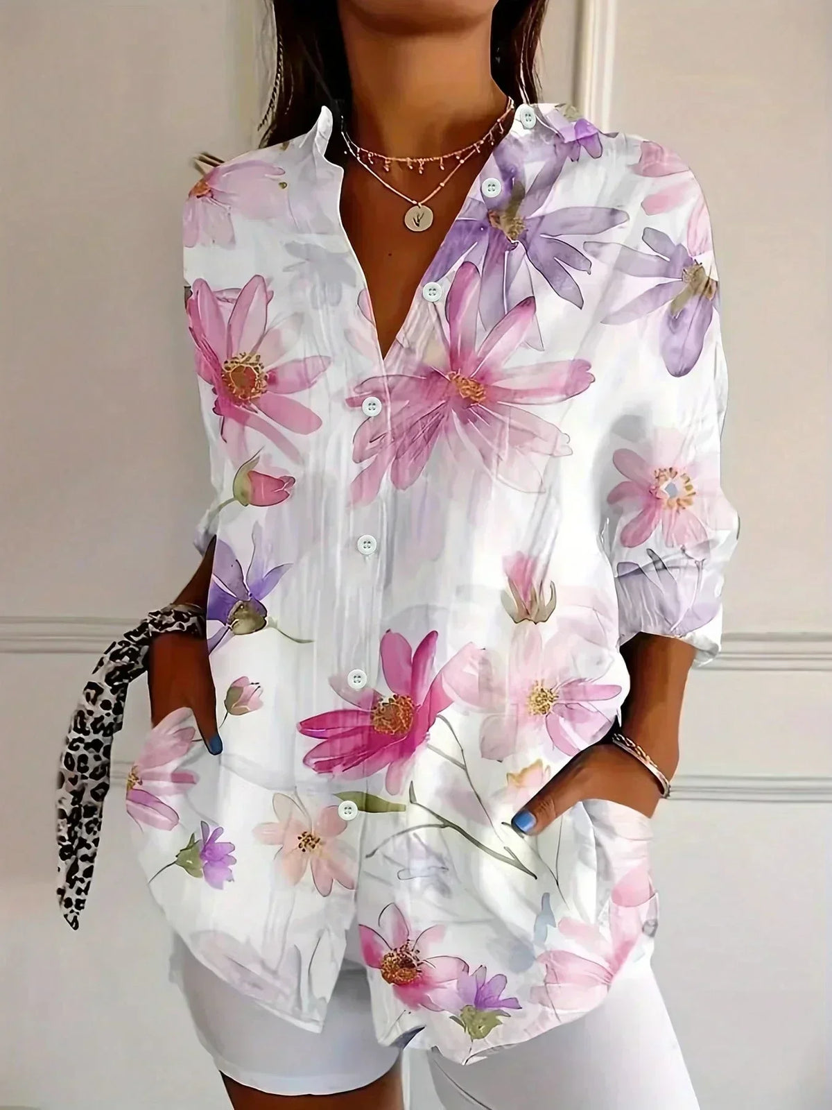 Ines Paris | Blouse femme imprimée colorée coupe fluide