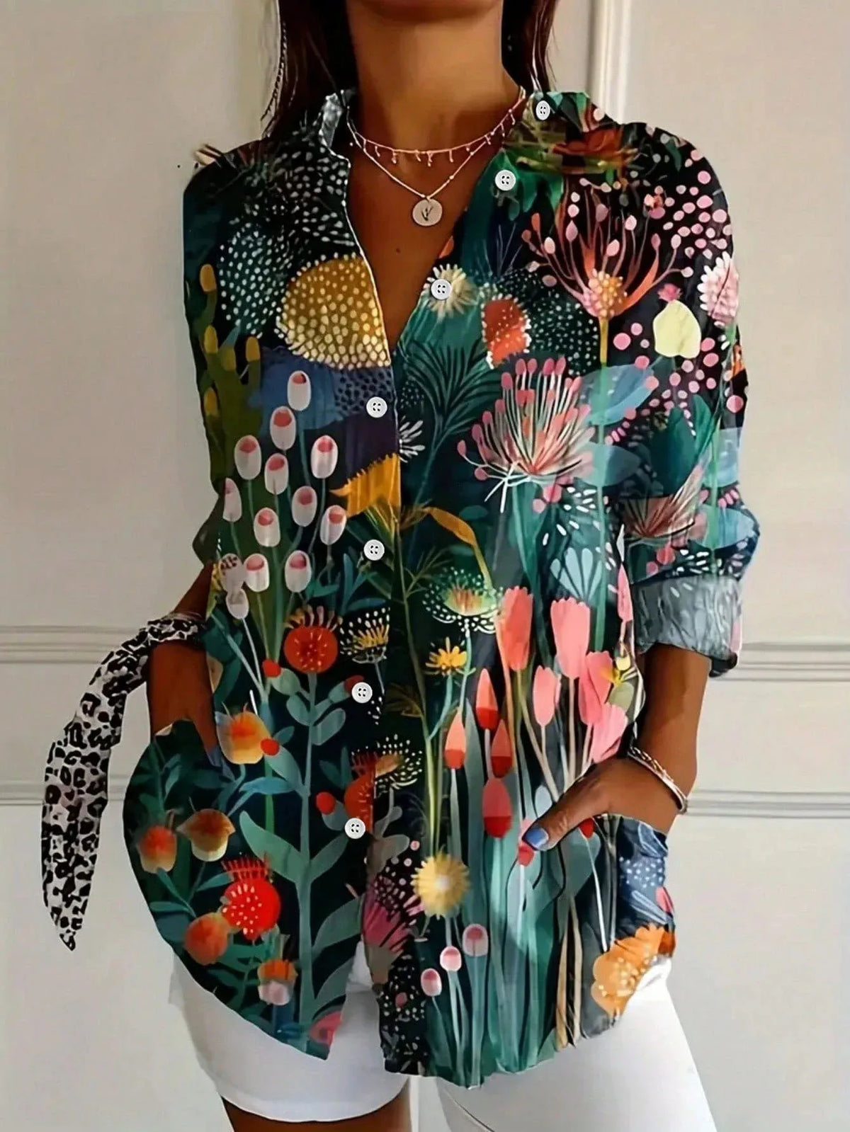 Ines Paris | Blouse femme imprimée colorée coupe fluide