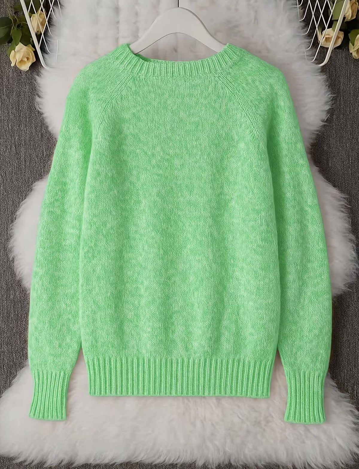 Pull col rond femme doux et léger coupe décontractée