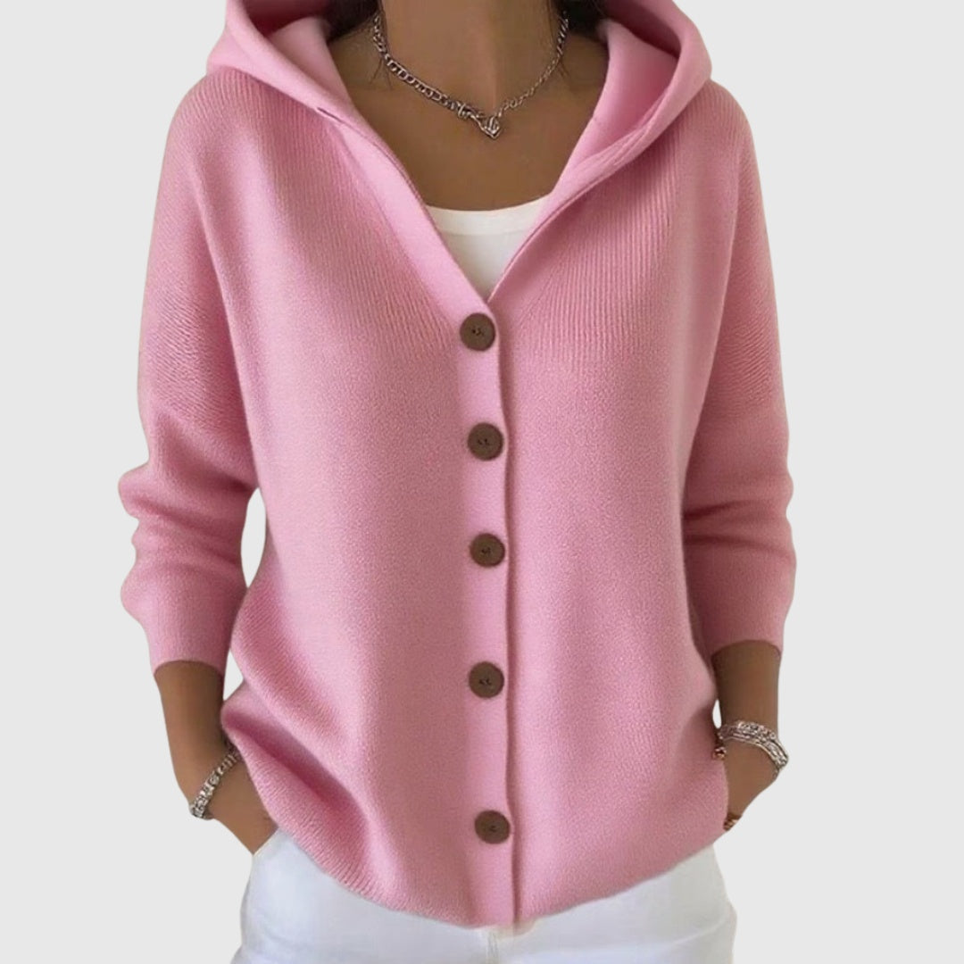 Ines Paris | Cardigan Rayé Femme en Maille Boutonné Grande Taille