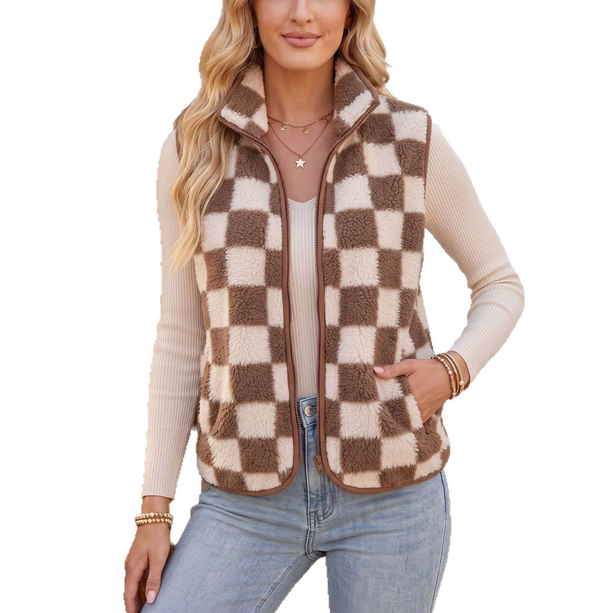 Ines Paris | Ensemble Femme avec Gilet Assorti – Chaud et Élégant