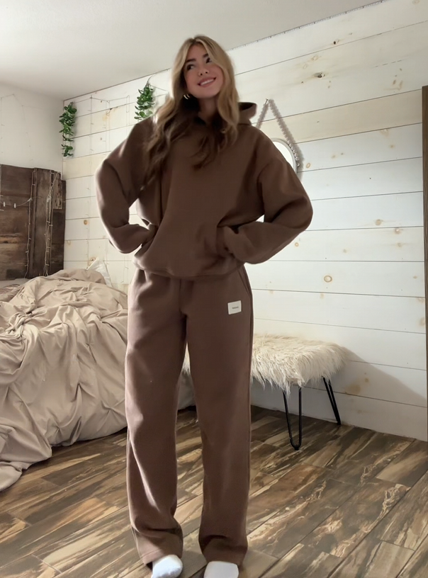 Corinne | Ensemble Sweat à Capuche et Pantalon de Jogging Femme en Molleton Doux - vue 4