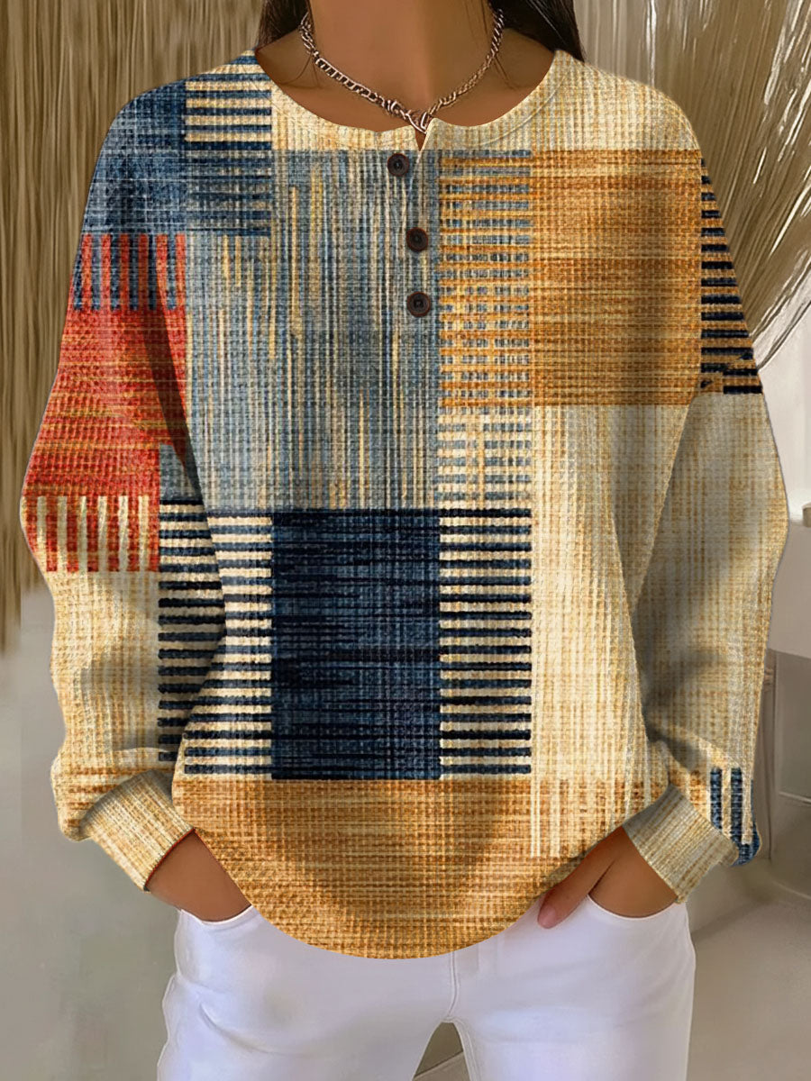 Ines Paris | Pull femme tricot gaufré épais intérieur brossé