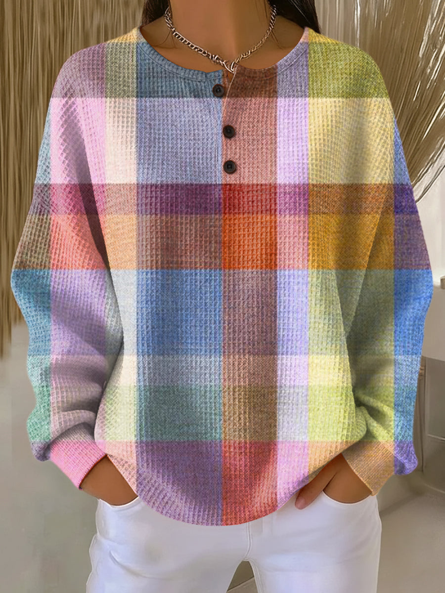 Ines Paris | Pull femme tricot gaufré épais intérieur brossé