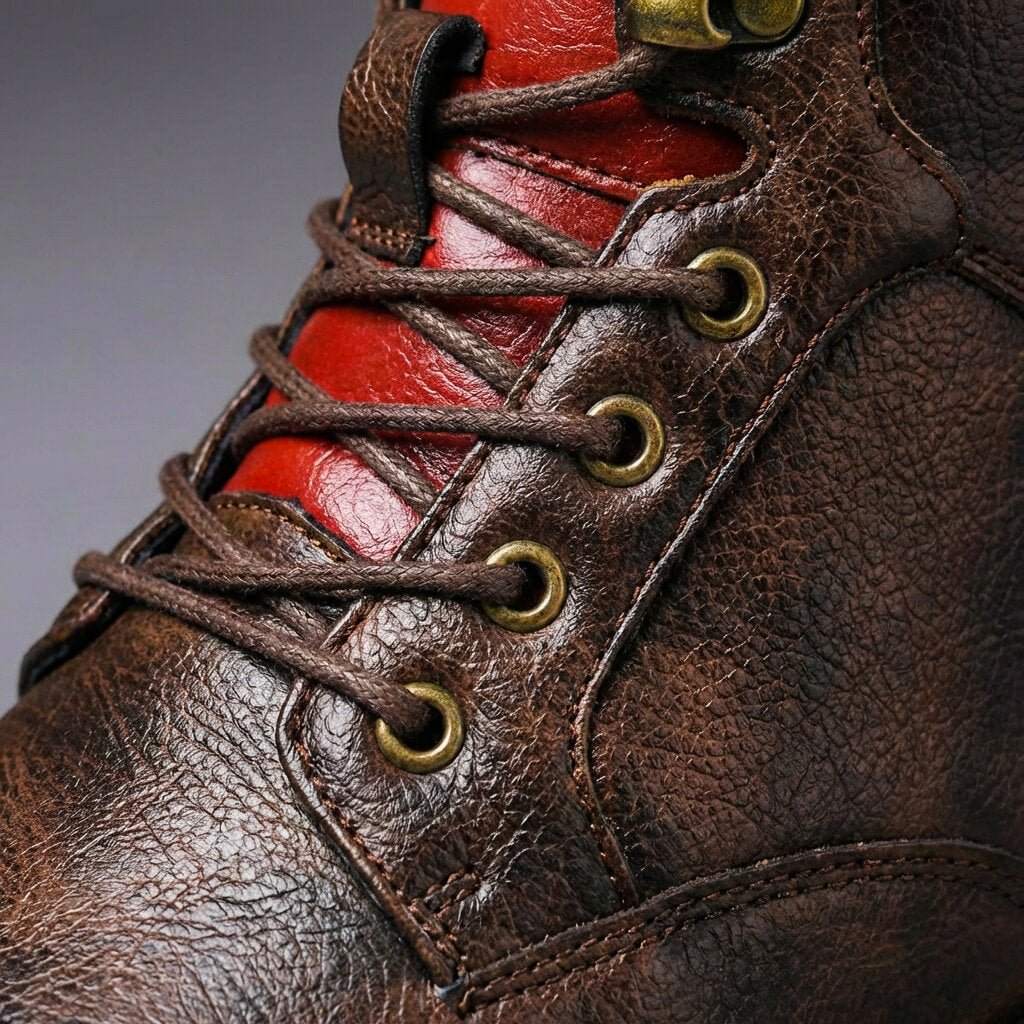 Gaspard | Boots Homme Effet Cuir à Lacets et Bout Rapporté - vue 7