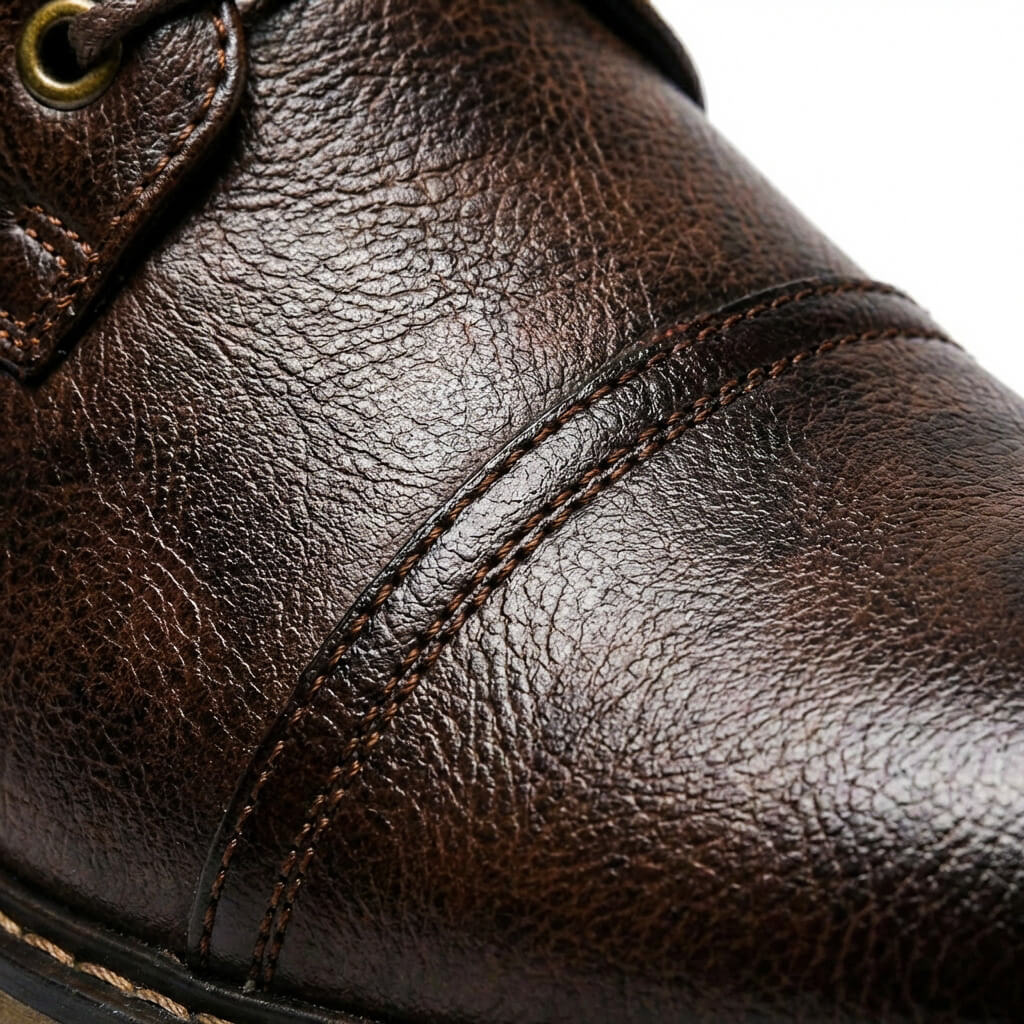 Gaspard | Boots Homme Effet Cuir à Lacets et Bout Rapporté - vue 9