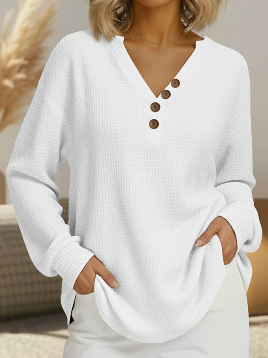 Ines Paris | Pull femme tricot gaufré épais intérieur brossé
