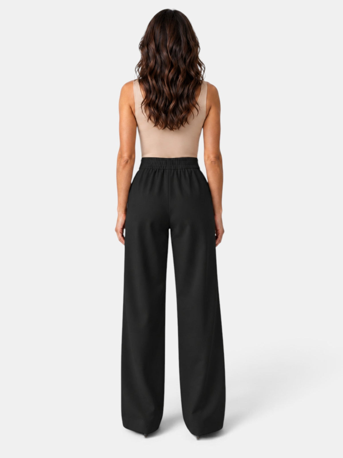 Liliane | Pantalon Femme Jambe Large à Taille Élastique Confortable - vue 6