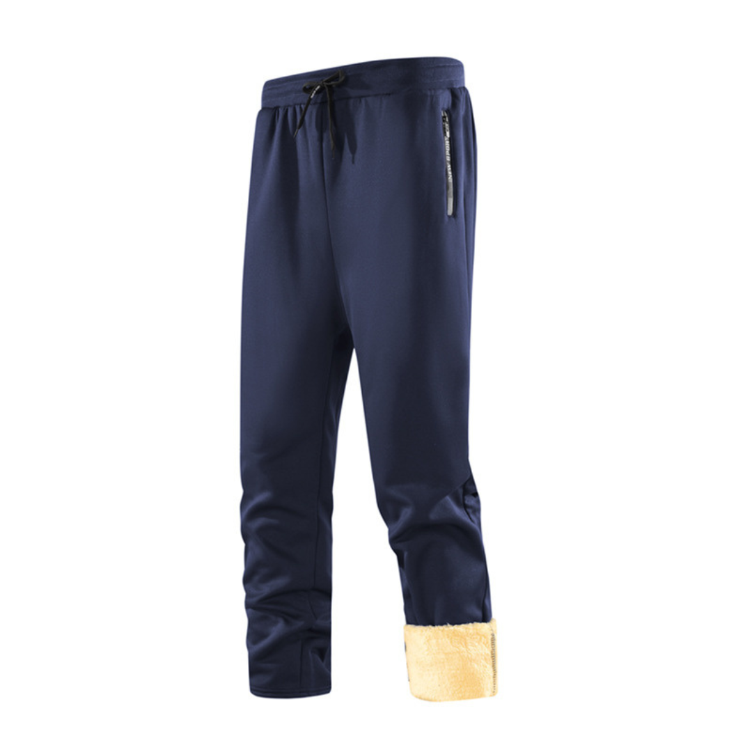 Olivier | Pantalon Jogging Homme Doublé Peluche avec Poches Zippées - vue 6