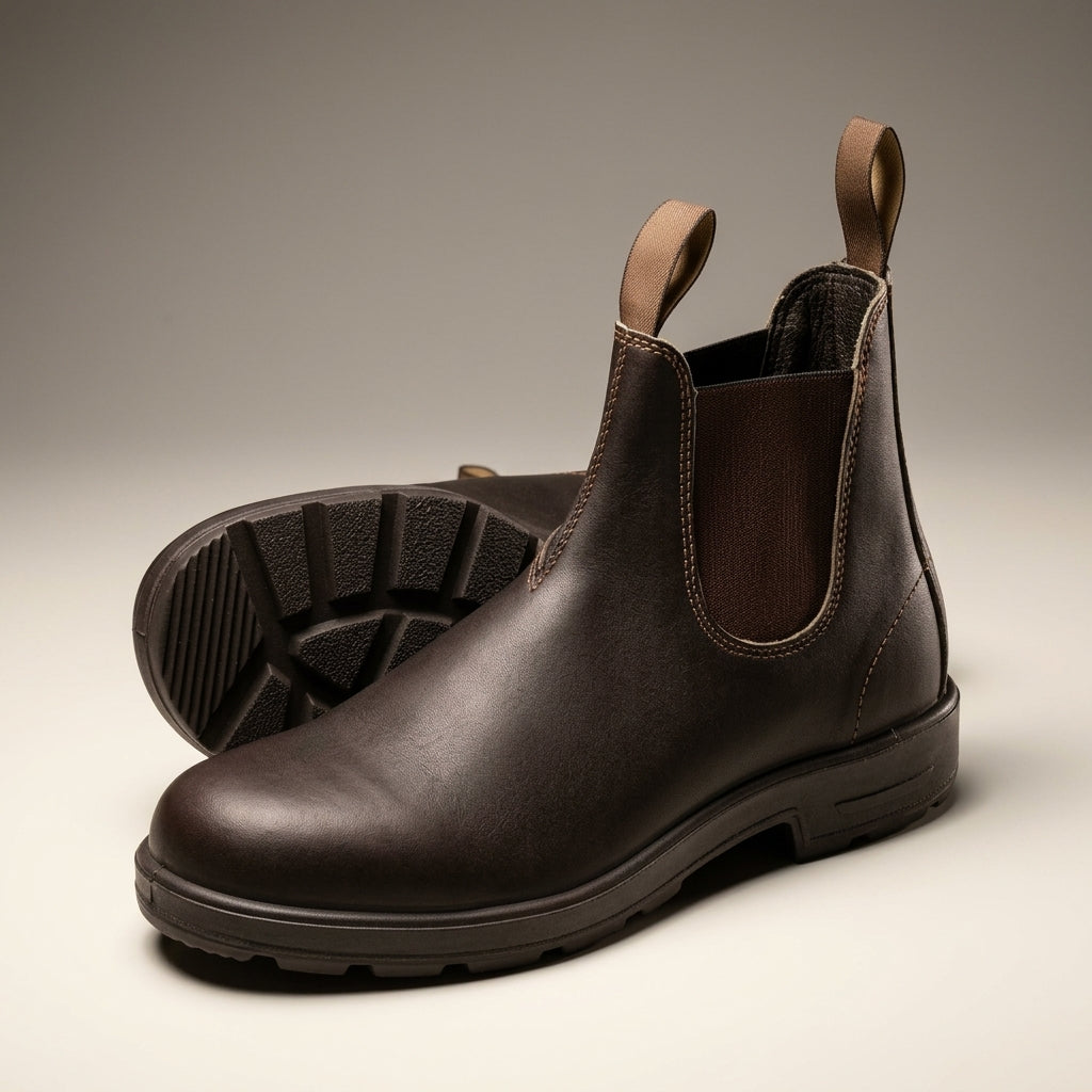 Pascale | Bottines Chelsea Femme Effet Cuir à Élastiques et Semelle Crantée - vue 10