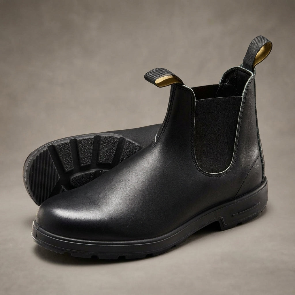 Pascale | Bottines Chelsea Femme Effet Cuir à Élastiques et Semelle Crantée - vue 2