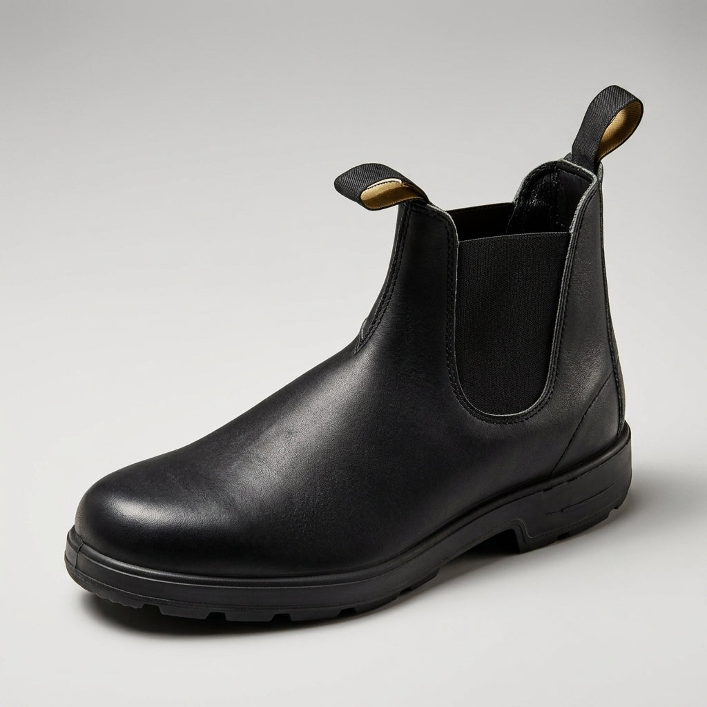 Pascale | Bottines Chelsea Femme Effet Cuir à Élastiques et Semelle Crantée - vue 3