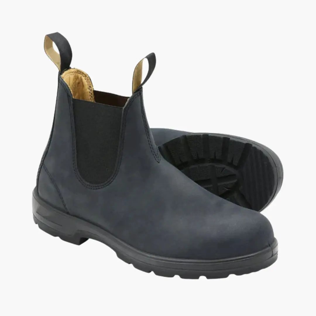 Sylvain | Boots Chelsea Effet Cuir à Élastiques Latéraux Homme - Anthracite mat