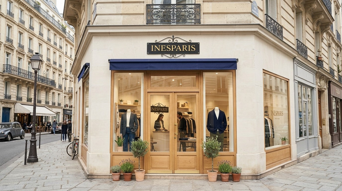 La façade de la boutique Inesparis à Paris