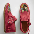 Mocassins femme imprimé chat à enfiler, bout rond et talon bas