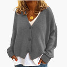 Ines Paris | Cardigan femme col V en maille douce boutonné