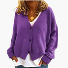 Ines Paris | Cardigan femme col V en maille douce boutonné