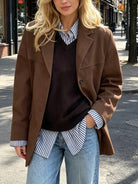 Ines Paris | Manteau Femme Ample Style Rétro – Grandes Poches