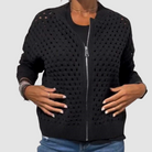 Ines Paris | Gilet Tricoté Zippé Femme en Maille Demi-Saison