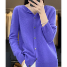 Ines Paris | Gilet en Maille Femme Col Rond Boutonné Hiver