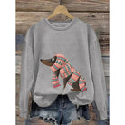 Ines Paris | Sweat Femme Motif Chien Col Rond Coupe Ample