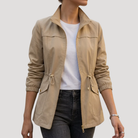 Ines Paris | Veste Utilitaire Femme Taille Ajustable Col Montant
