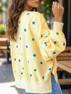 Ines Paris | Sweat femme à pois col rond coupe ample