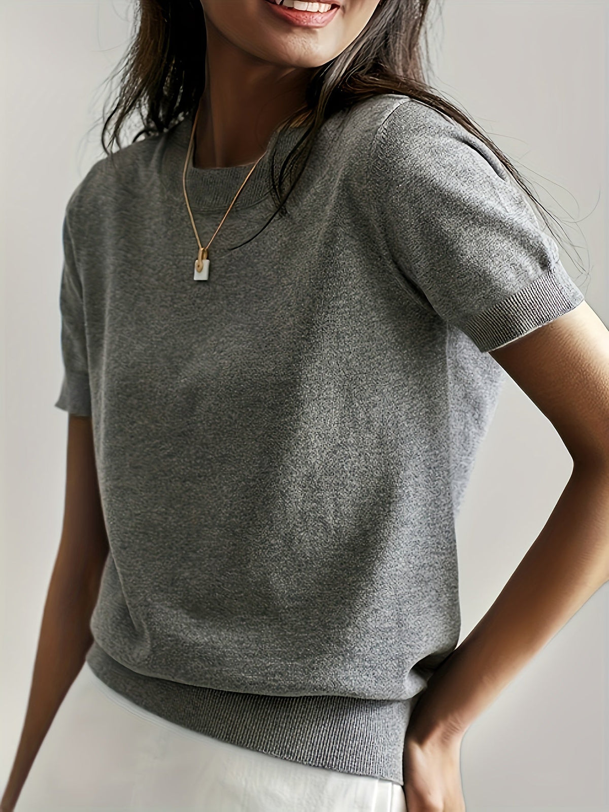 Ines Paris | Pull femme fin manches courtes pour l'été