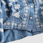 Ines Paris | Gilet femme en maille à broderie florale