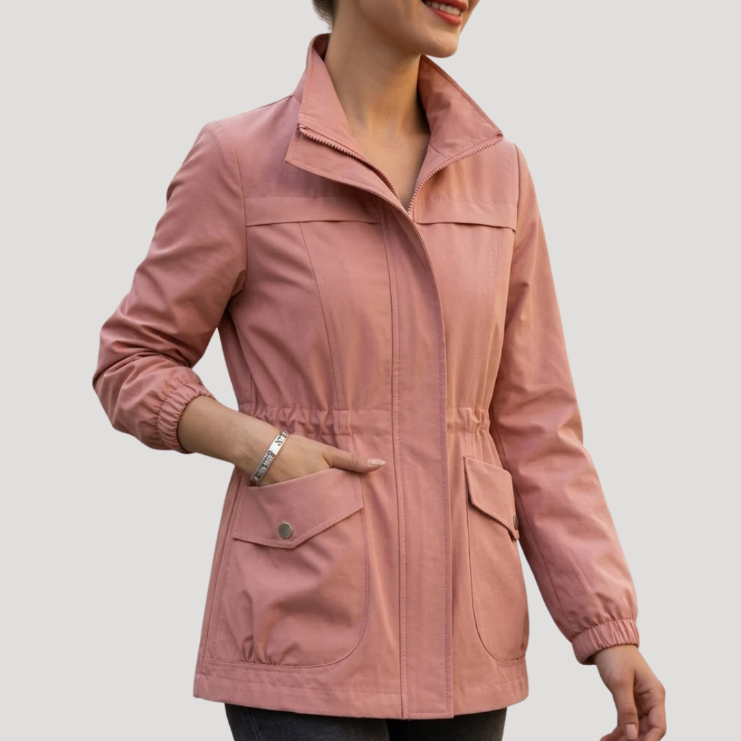 Ines Paris | Veste Utilitaire Femme Taille Ajustable Col Montant