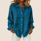 Ines Paris | Pull femme à carreaux avec col