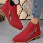Ines Paris | Bottines femme déperlantes à zip et talon bloc