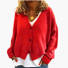 Ines Paris | Cardigan femme col V en maille douce boutonné