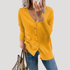 Ines Paris | Cardigan Femme Col V Boutonné en Maille