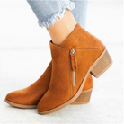 Ines Paris | Bottines femme déperlantes à zip et talon bloc