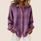 Ines Paris | Pull femme à carreaux avec col