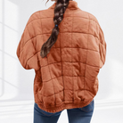 Ines Paris | Veste matelassée femme oversize, col montant zippé
