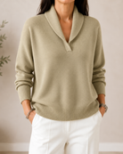 Ines Paris | Pull Col V Femme en Maille Coupe Ample